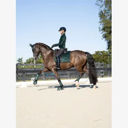 Equestrian Stockholm Dressur Sadelunderlag - Velvet - Sycamore Green