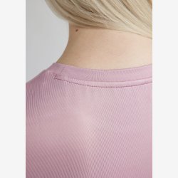 MoHannah T-Shirt m. Houndstooth Logo - Candy Pink