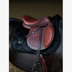 Equestrian Stockholm Spring Sadelunderlag - Velvet - Sort