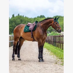 Equestrian Stockholm Spring Sadelunderlag - Velvet - Sycamore Green