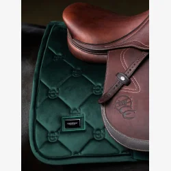Equestrian Stockholm Spring Sadelunderlag - Velvet - Sycamore Green