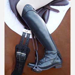 PE Veritini Ladies Long Leather Field Riding Boots - Sort