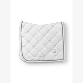 Equestrian Stockholm Dressur Sadelunderlag - White Perfection Silver