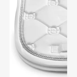 Equestrian Stockholm Dressur Sadelunderlag - White Perfection Silver