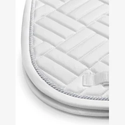 Equestrian Stockholm Dressur Sadelunderlag - Modern White Perfection Silver