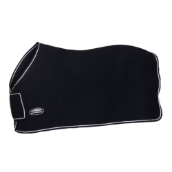 Weatherbeeta Wool Show Sheet with chest panel - Navy/White