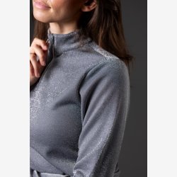 EQ Shimmer Bluse - Asphalt