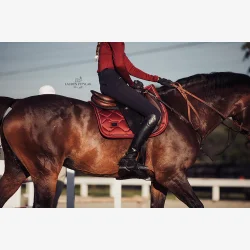 ES Spring Sadelunderlag - Bordeaux - FULL