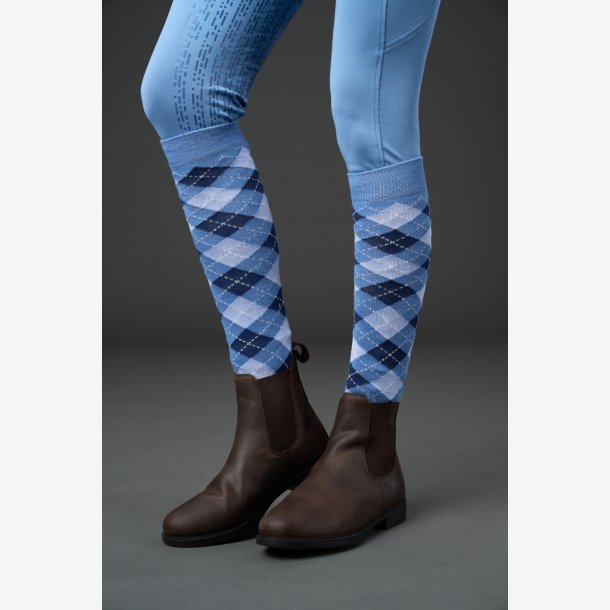 EQ Lax Argyle Strmper - Coronet Blue