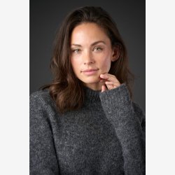 Catago Valerie strik pullover - M�rkegr� Melange