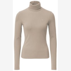 Covalliero Active Shirt med turtleneck - Beige