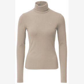 Covalliero Active Shirt med turtleneck - Beige