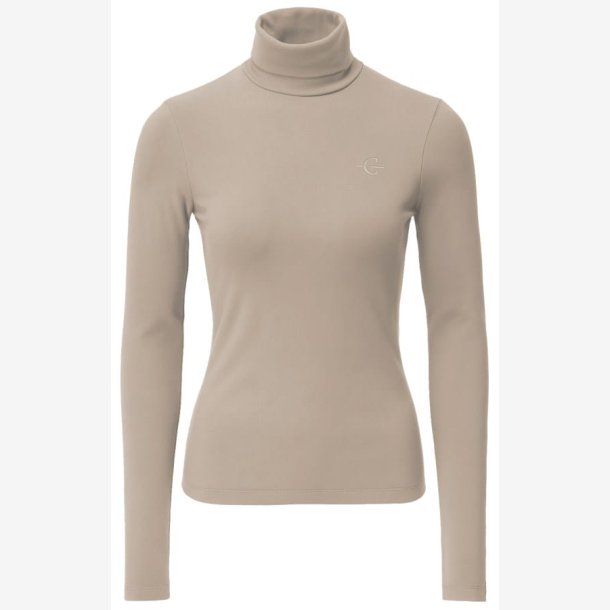 Covalliero Active Shirt med turtleneck - Beige