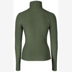 Covalliero Active Shirt med turtleneck - Forest Green