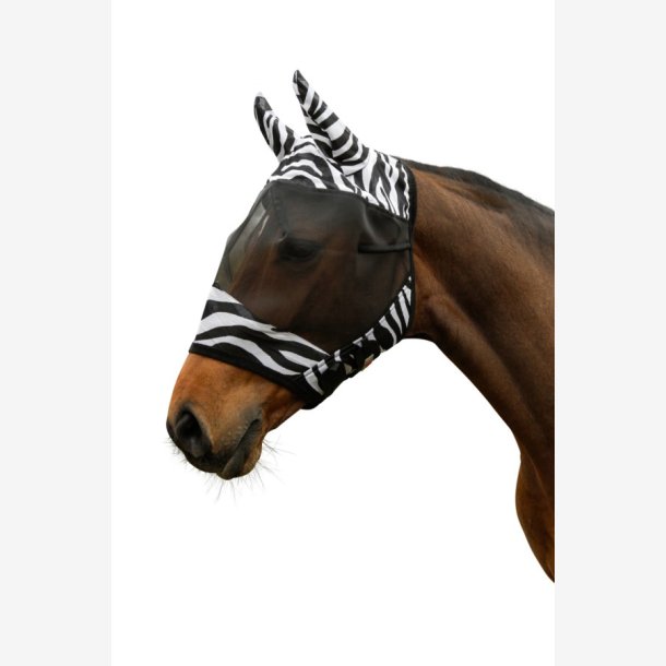 Covalliero Fluemaske m. rer - Zebra