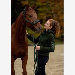 Covalliero Hoodie Jakke - Opal Green