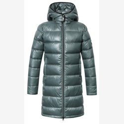 Covalliero Quilted lang jakke - Jade Green - Brn