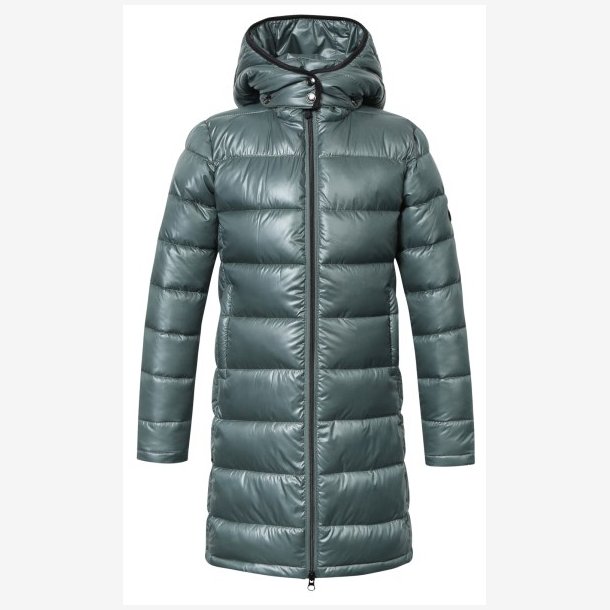 Covalliero Quilted lang jakke - Jade Green - Brn