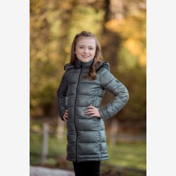 Covalliero Quilted lang jakke - Jade Green - Brn