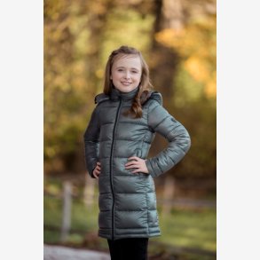 Covalliero Quilted lang jakke - Jade Green - Brn