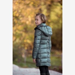 Covalliero Quilted lang jakke - Jade Green - Brn