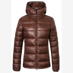 Covalliero Quilted kort Jakke - Oak Brown