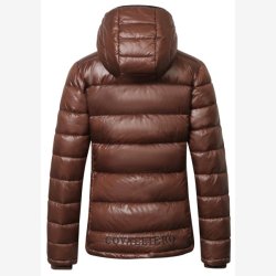 Covalliero Quilted kort Jakke - Oak Brown