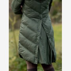 Covalliero Quilted lang Jakke - Opal Green