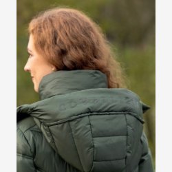 Covalliero Quilted lang Jakke - Opal Green