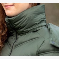 Covalliero Quilted lang Jakke - Opal Green