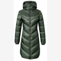 Covalliero Quilted lang Jakke - Opal Green