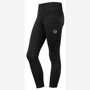 Covalliero Vinter ridetights - Sort - B�rn
