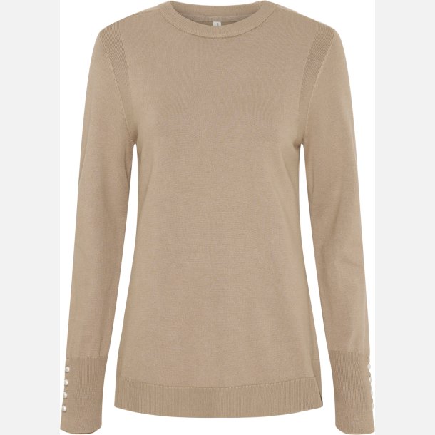 Catago Robyn Strikpullover - Beige Melange
