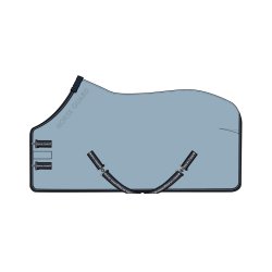 HG Layne fleece dkken m/teddyfoer - Blue Fog