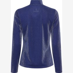 EQ Shimmer Bluse - Navy