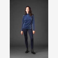 EQ Shimmer Bluse - Navy