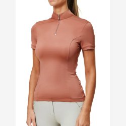 Equestrian Stockholm Bluse m. korte �rmer - Coral
