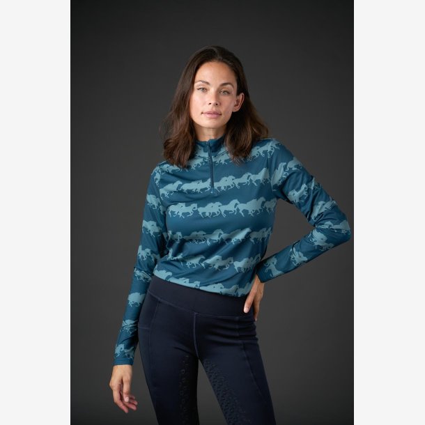 Equipage ridebluse Montana - Majolica Blue