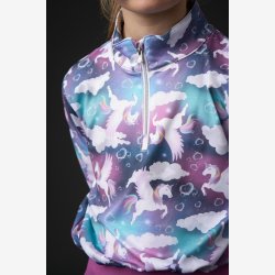 Equipage ridebluse Topeka - Majolica Blue - B�rn