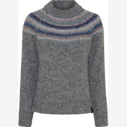 Equipage Washington strik bluse - M�rkegr�