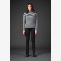 Equipage Washington strik bluse - M�rkegr�