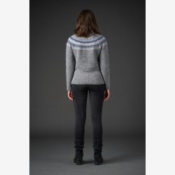 Equipage Washington strik bluse - M�rkegr�