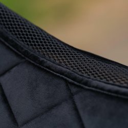 Euro-Star Sadelunderlag - Velour - Sort