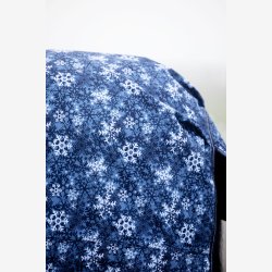 HorseGuard Snowflake turnout med aft. hals - Navy - 200 gr