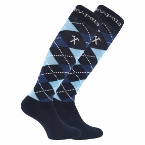 HV Polo ridestr�mper - Argyle - Navy Air Navy