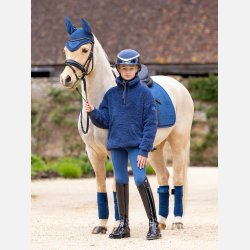 LeMieux Young Rider Tia Teddy Fleece - Navy - Brn