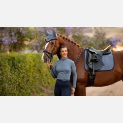LeMieux Suede Dressage Square  - Jay Blue  - Full