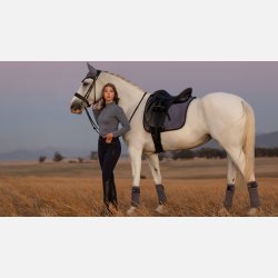 LeMieux Suede Dressage Square  - Jay Blue  - Full