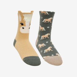 LeMieux Mini Character socks - Haflinger - 2 pak
