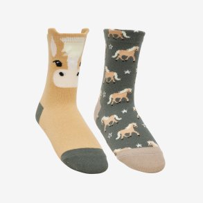 LeMieux Mini Character socks - Haflinger - 2 pak